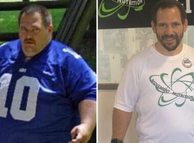Scott Santarlas przed swoją 250-kilogramową utratą wagi i po.