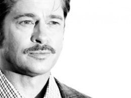 Brad Pitt z wąsami